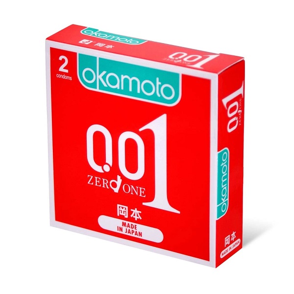 Bao Cao Su Okamoto Siêu Mỏng 0.01 Hộp 2 Cái