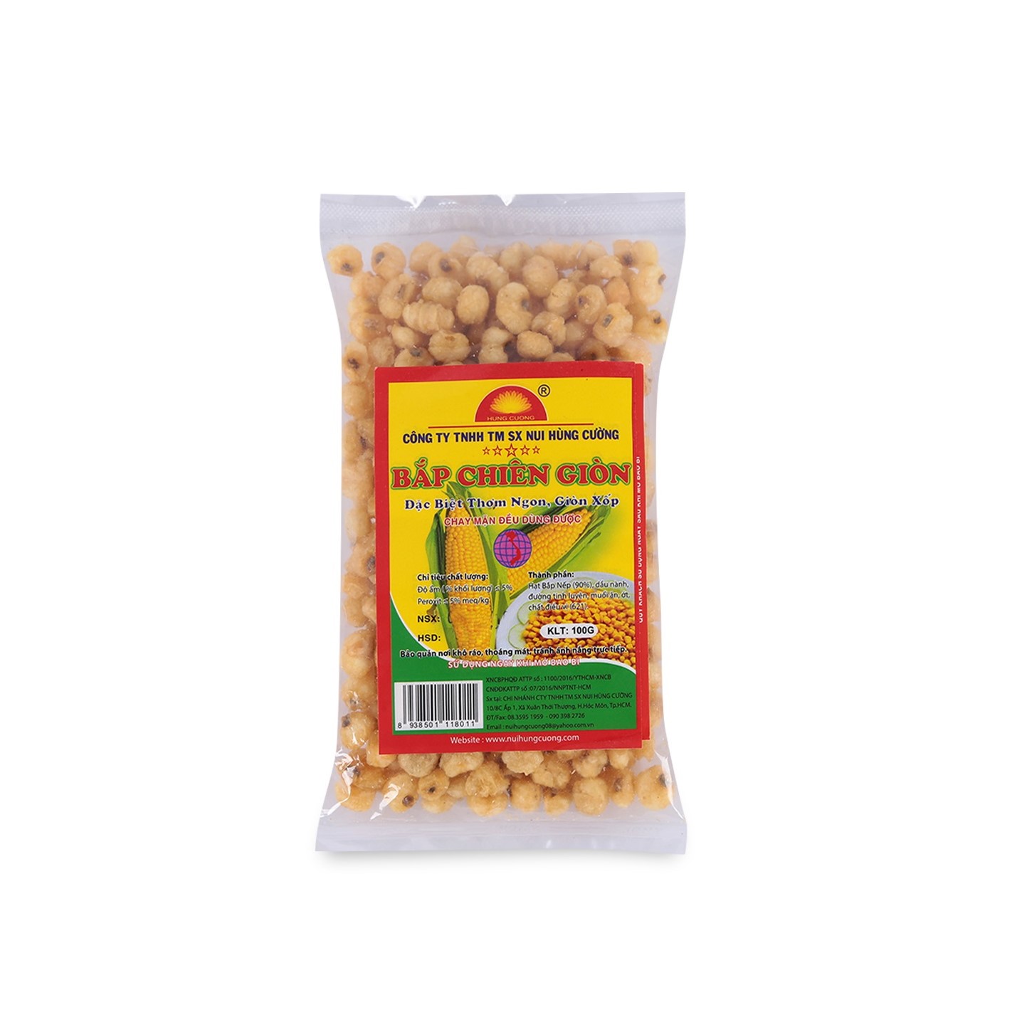 Bắp Chiên Hùng Cường - 100G