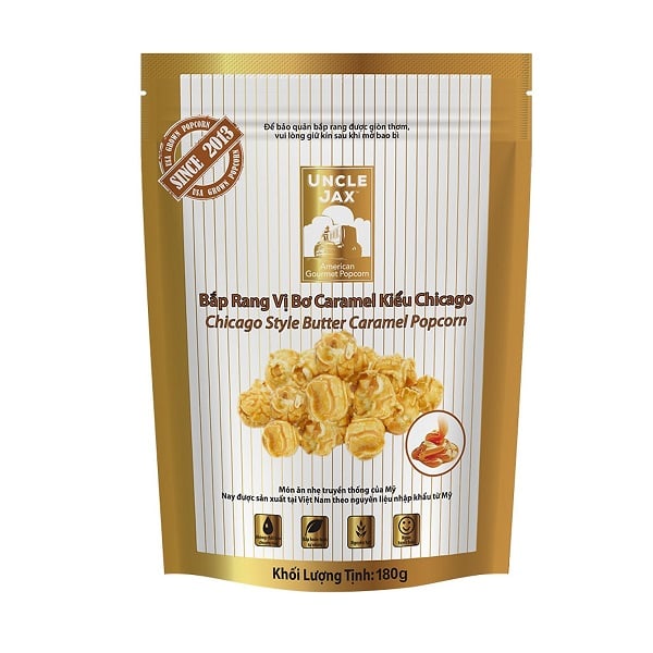 Bắp Rang Vị Bơ Caramel Chicago 180G