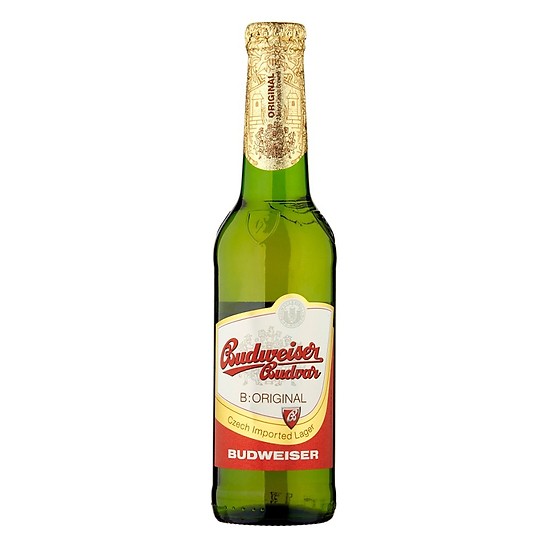 Bia Chai Vàng Budweiser Budvar 330Ml