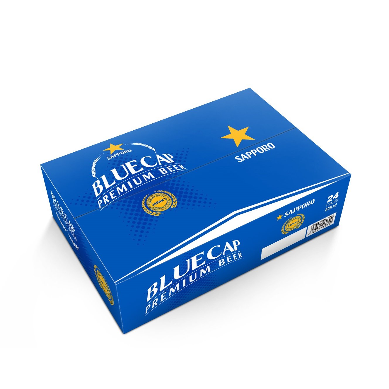 Thùng 24 Lon Bia Sapporo Blue Cap 330Ml