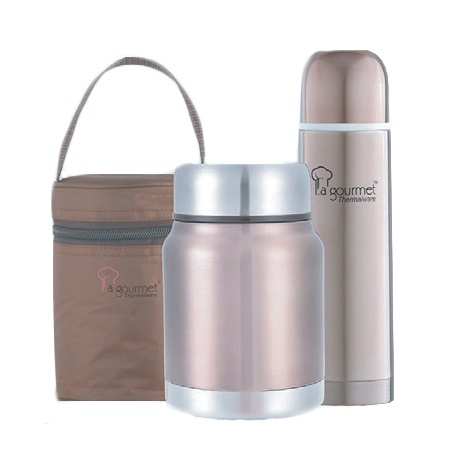 Bộ Bình 0.58L Và Hộp Giữ Nhiệt La Gourmet 0.5L