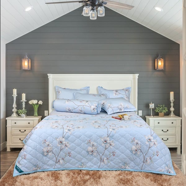 Bộ Drap Gối Tencel 180X200Cm (Giao Màu Ngẫu Nhiên)