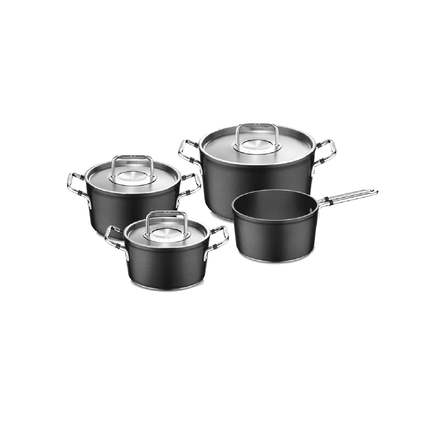 Bộ Nồi 4 Món Fissler Luno Black