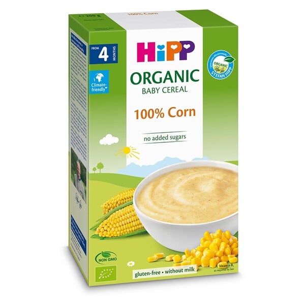 Bột Ăn Dặm Hipp Organic Ngũ Cốc, Bắp Non (200G)