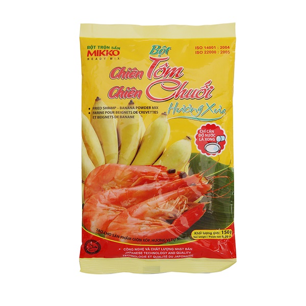 Bột Chiên Tôm Chiên Chuối Mikko (150G)