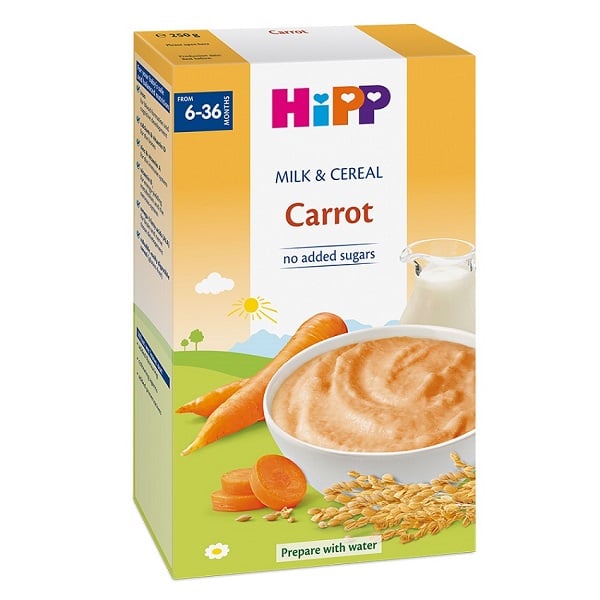 Bột Sữa & Rau Củ Dinh Dưỡng Hipp Vị Cà Rốt 250G