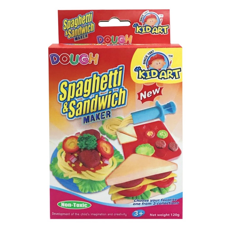 Bột Nặn Playdough 6 Màu Spaghetti & Sandwich