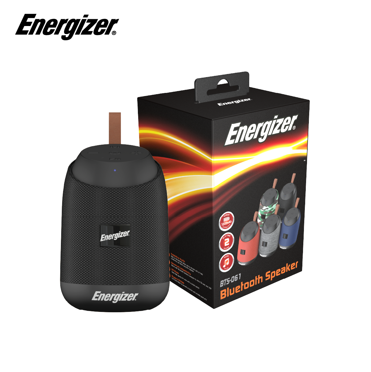 Loa Di Động Energizer Bts061Bk/Rd/Be/Gy/Cg
