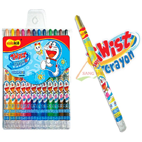 Tl Bút Sáp Vặn Tcr - C04/Do | Thien Long Tcr - C04/Do (12 Colors)