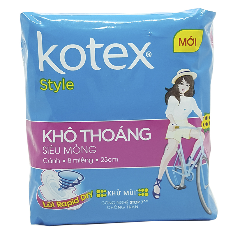 Bvs Kotex Khô Thoáng Siêu Mỏng Cánh 23Cm 16M