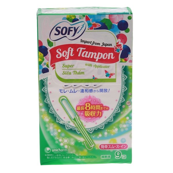 Băng Vệ Sinh Sofy Soft Tampon 9 Miếng | Sofy Soft Tampon Wing 9 Pieces