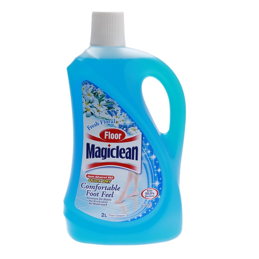 Nước Lau Sàn Magiclean Hương Hoa Hồng Sảng Khoái 2L