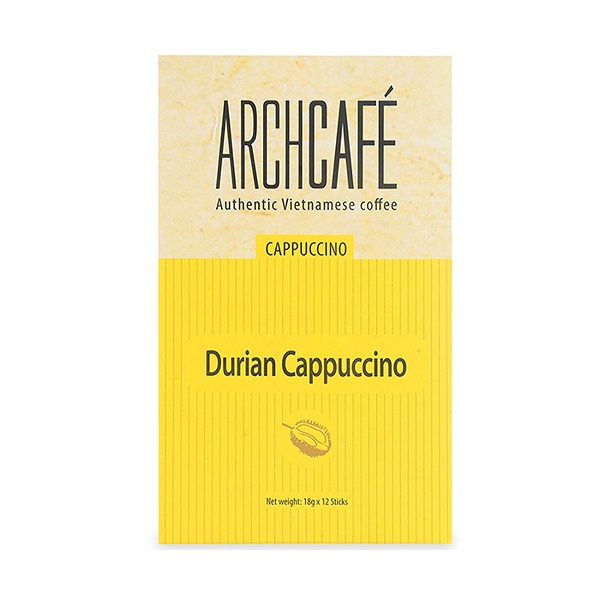 Cà Phê Hòa Tan Archcafe Cappuccino Sầu Riêng 216G (Hộp 12 Gói X 18G)