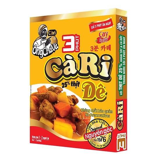 Cà Ri Ăn Liền Ông Chà Và - Dê Cay 200G