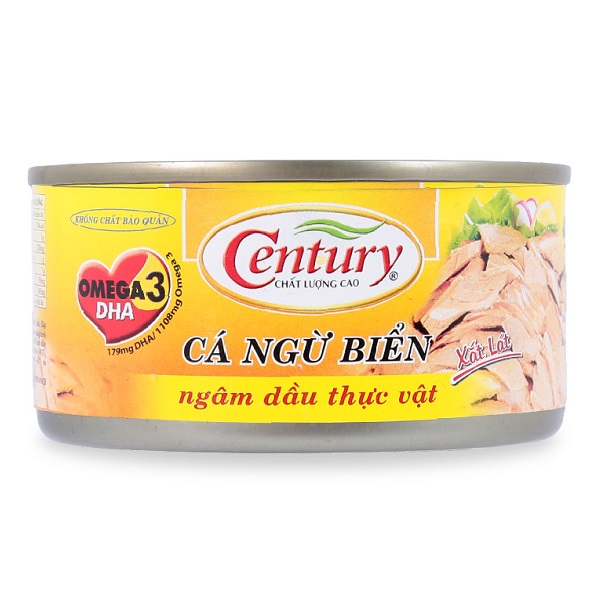 Cá Ngừ Century Ngâm Dầu - Hộp 170G