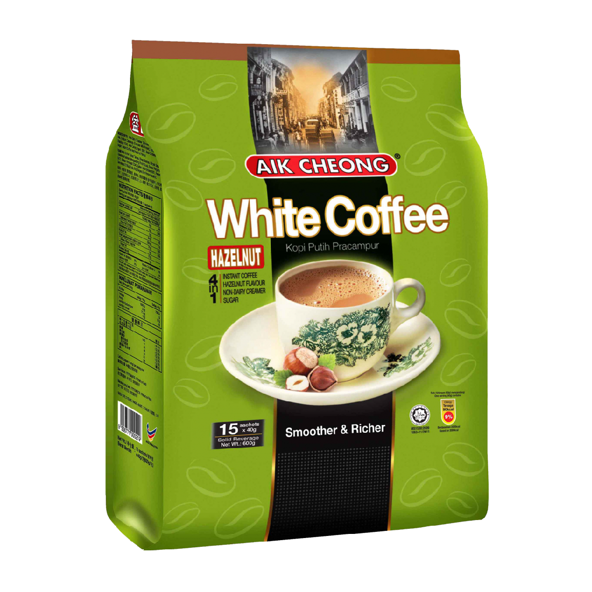 Cafe Aik Cheong White Coffee Hazenut 4In1 40G*15