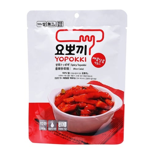 Bánh Gạo Toppoki Vị Cay Ngọt 140G | Yopokki Sweet & Spicy Rice Cake (Package) 140G