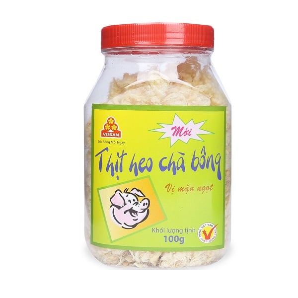 Chà Bông Heo Vissan Mặn Ngọt - Hũ 100G