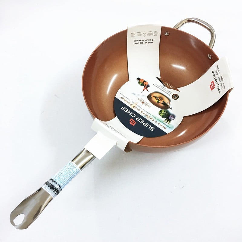 Chảo Xào Tráng Men Từ Super Chef 30Cm Sc_W1030