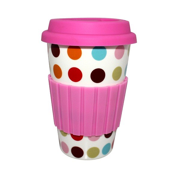 Cốc Sứ Có Nắp Silicon Moriialia 400Ml