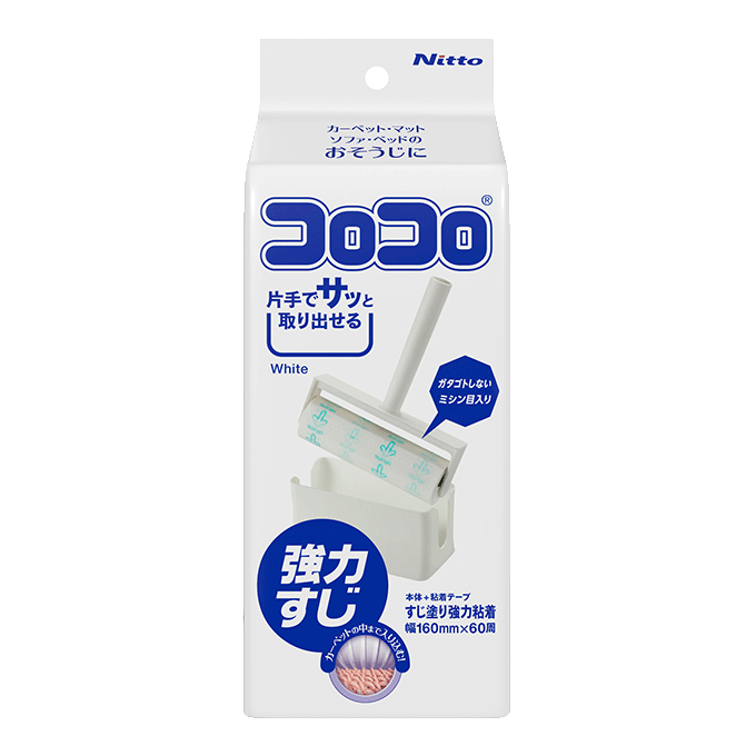Cây Lăn Bụi Nitto Siêu Tiện Lợi Màu Trắng C4607 60 Miếng