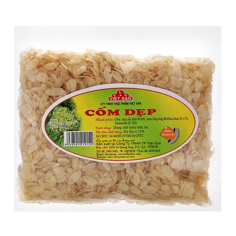 Cốm Dẹp Việt San - Gói 150G