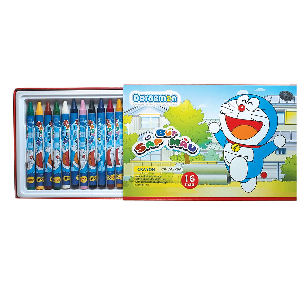 Bút Sáp 16 Màu Cr - C05/Do | Thien Long Crayon Cr - C05/Do - 16 Colors