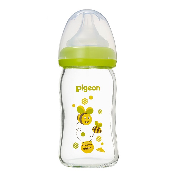Bình Sữa Thủy Tinh Plus Pigeon Hình Con Ong 160Ml