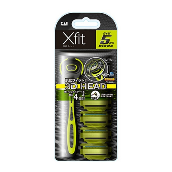 Dao Cạo Râu 5 Lưỡi Kép Kai Xf5 - 4Bs