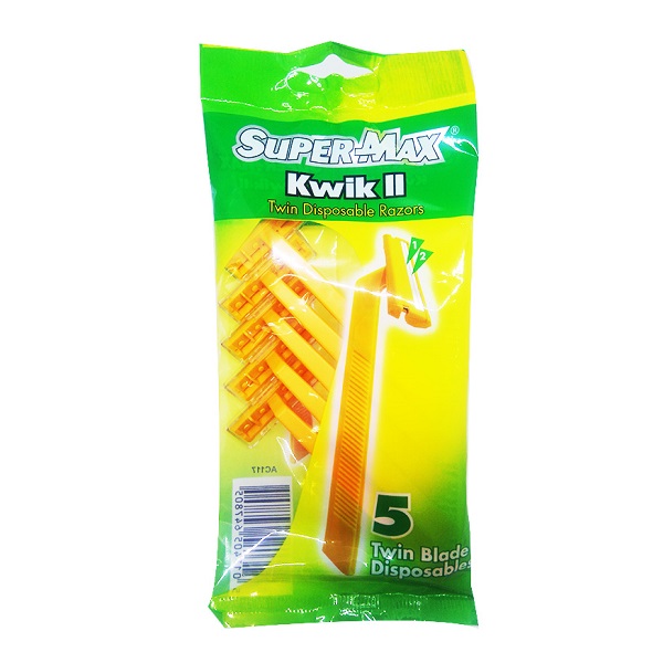 Dao Cạo Râu Supermax Kwik Ii Gói 5 Cây