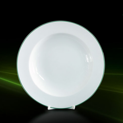 Dĩa Súp Minh Long Jas.chỉ Xanh Lá 23Cm