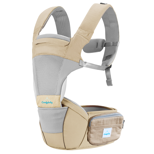 Địu Ngồi Cao Cấp 2In1 Comfybaby - Kaki
