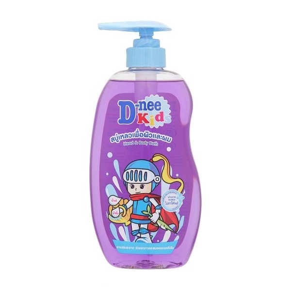 Dầu Tắm Gội Toàn Thân D - Nee Dành Cho Trẻ Em Trên 3 Tuổi Màu Tím 400Ml