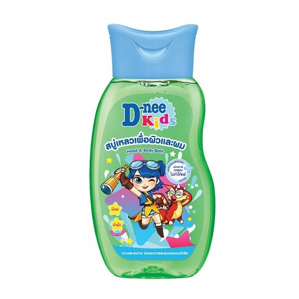 Dầu Tắm Gội Toàn Thân D - Nee Kids Màu Xanh Lá 200Ml