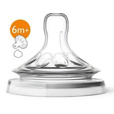Núm Ty Silicone 4 Lỗ Scf654.23 Vỉ Đôi 6M+