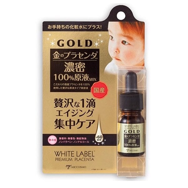 Tinh Chất Nhau Thai & Collagen Chống Lão Hóa Dưỡng Trắng White Label Premium Placenta Gold Essence 10Ml