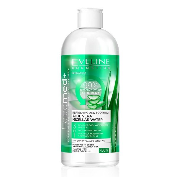 Nước Tẩy Trang Tinh Chất Lô Hội Eveline Facemed + Aloe Vera Micellar Water 400Ml