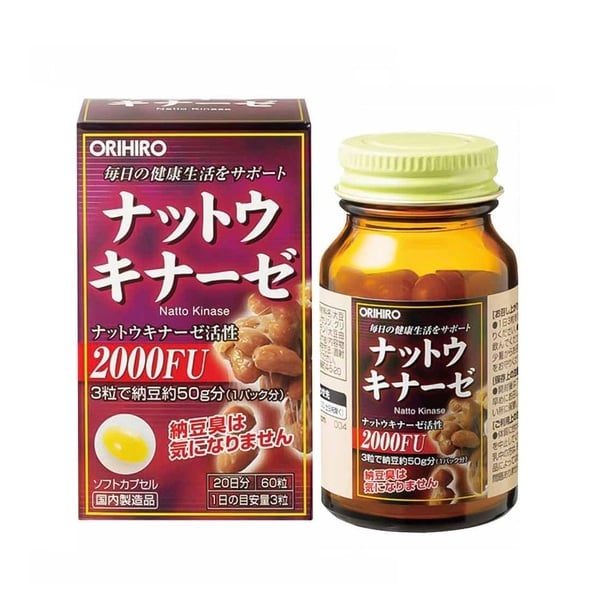 Thực Phẩm Bảo Vệ Sức Khỏe Viên Uống Orihiro Nattokinase 60 Viên