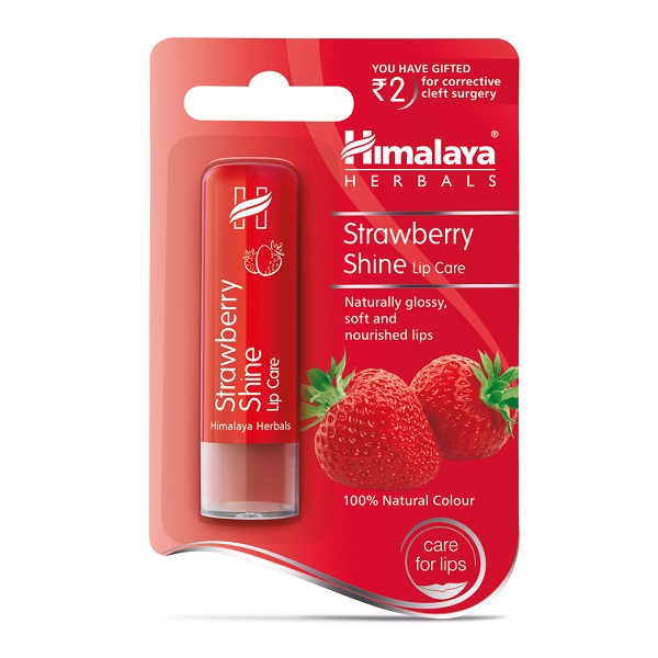Son Dưỡng Môi Chiết Xuất Dâu Tây Himalaya Herbals 4.5G