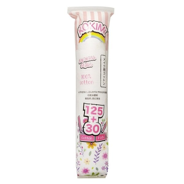 Bông Tẩy Trang Tròn Kokimi (Cotton Pads) 155 Miếng