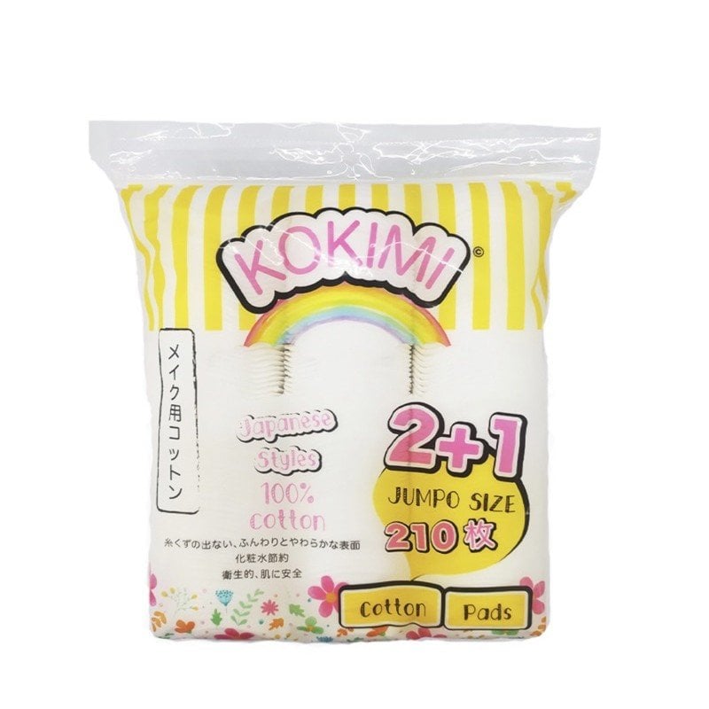 Bông Tẩy Trang Tròn Kokimi (Cotton Pads) 210 Miếng