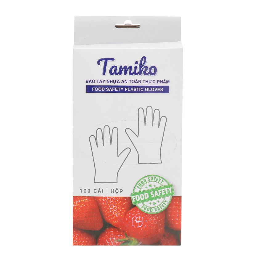 Bao Tay Nhựa An Toàn Thực Phẩm Tamiko 100 Cái/Hộp