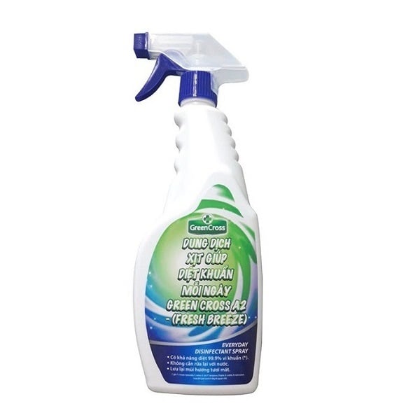 Dung Dịch Xịt Giúp Diệt Khuẩn Mỗi Ngày Green Cross A2 Fresh Breeze 500Ml