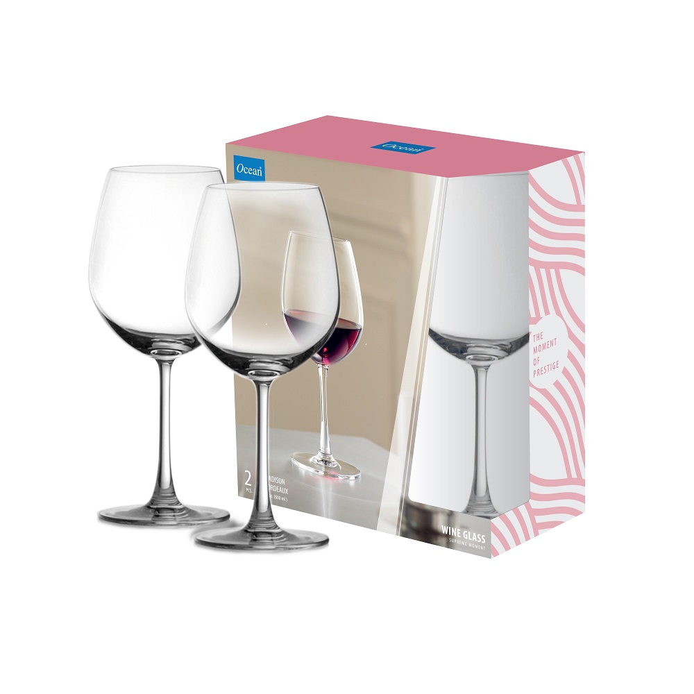 Bộ 2 Ly Ocean Madison Bordeaux 600Ml