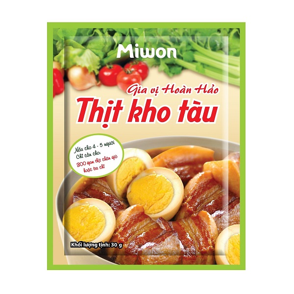 Gia Vị Hoàn Hảo Thịt Kho Tàu Miwon 30G