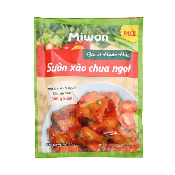 Gia Vị Sườn Xào Chua Ngọt Miwon 28G