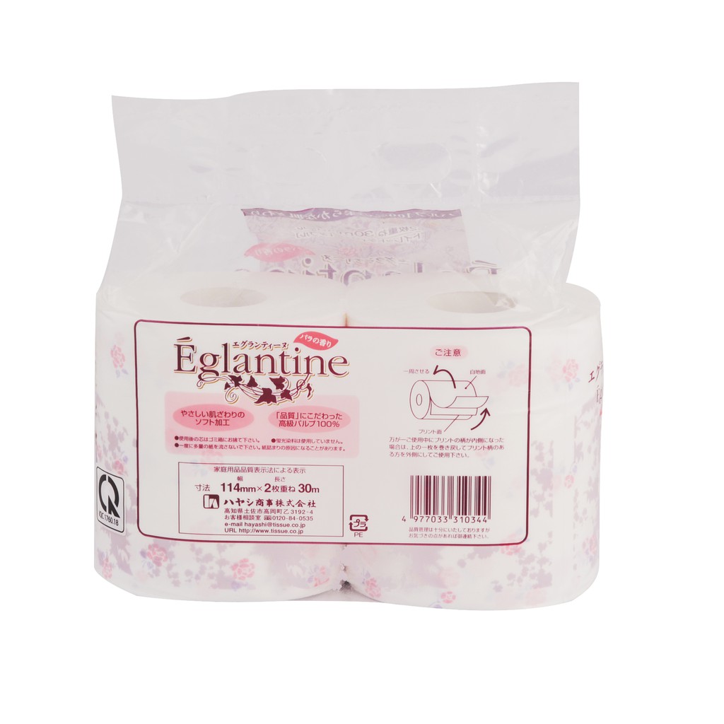 Giấy Vệ Sinh Eglantine 2 Cuộn 2 Lớp