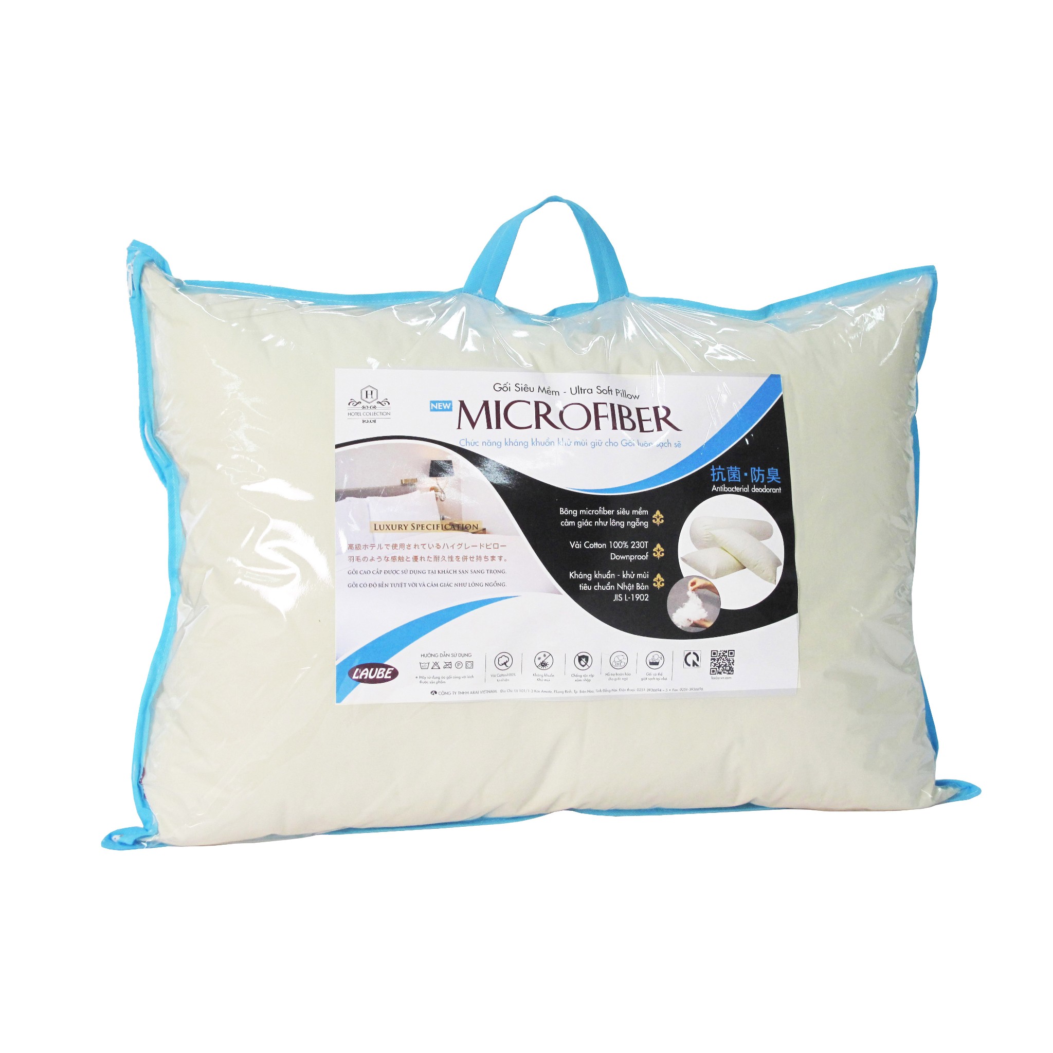Ruột Gối Nằm Microfiber L'aube 40 X 60Cm