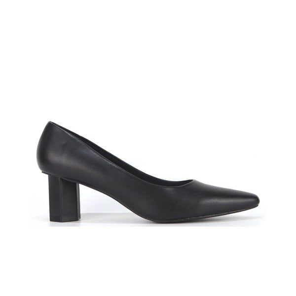 Giày Búp Bê Gót Trụ Cao 5Cm Màu Đen Cillie 1042 (Store 5703)